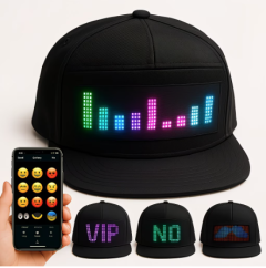 Programmable LED Hat with App Control – Scrollable Text & Animated Patterns