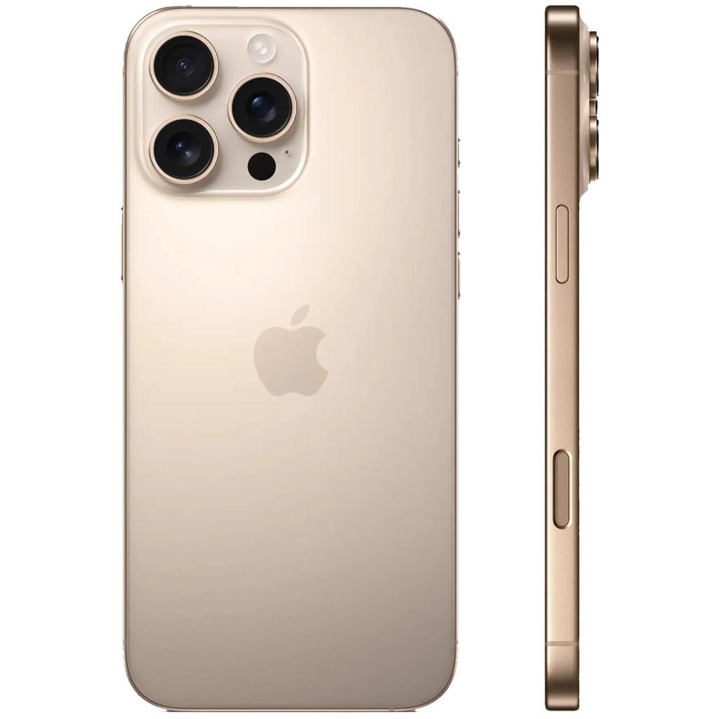 Apple iPhone 16 Pro Max (US Version) – 256GB – Desert Titanium – Unlocked (Renewed)