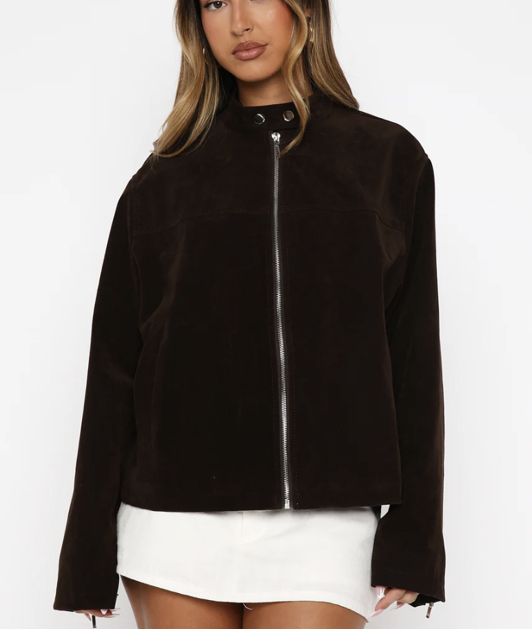 White Fox Brown Jacket