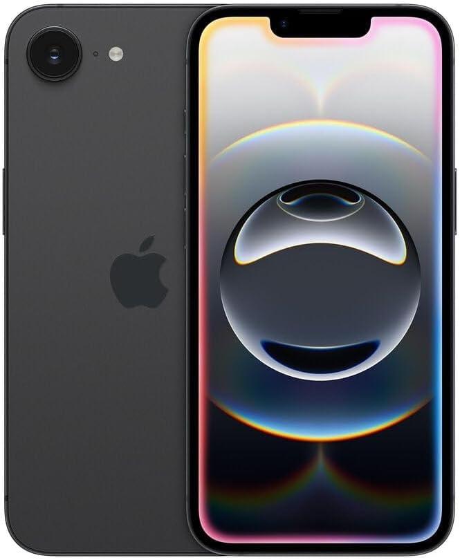 Apple iPhone 16e – 128GB – Black – eSIM – Unlocked (Renewed)