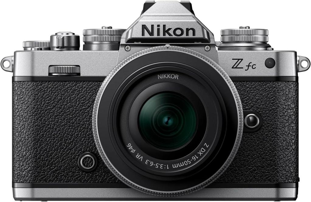 Nikon Z fc Mirrorless Camera (Silver) with NIKKOR Z DX 16–50mm f/3.5–6.3 VR Lens Kit – Model ZfcLK16-50SL (Japan Version)