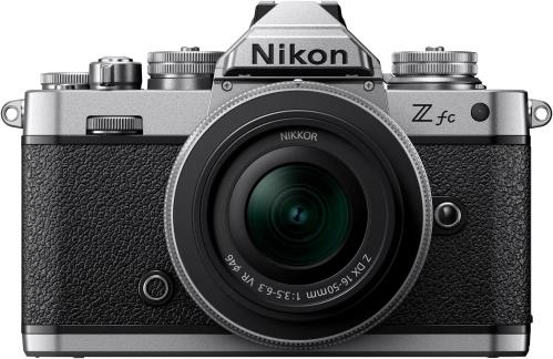 Nikon Z fc Mirrorless Camera (Silver) with NIKKOR Z DX 16–50mm f/3.5–6.3 VR Lens Kit – Model ZfcLK16-50SL (Japan Version)