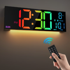 16.5'' Large Digital Wall Clock with Remote Control