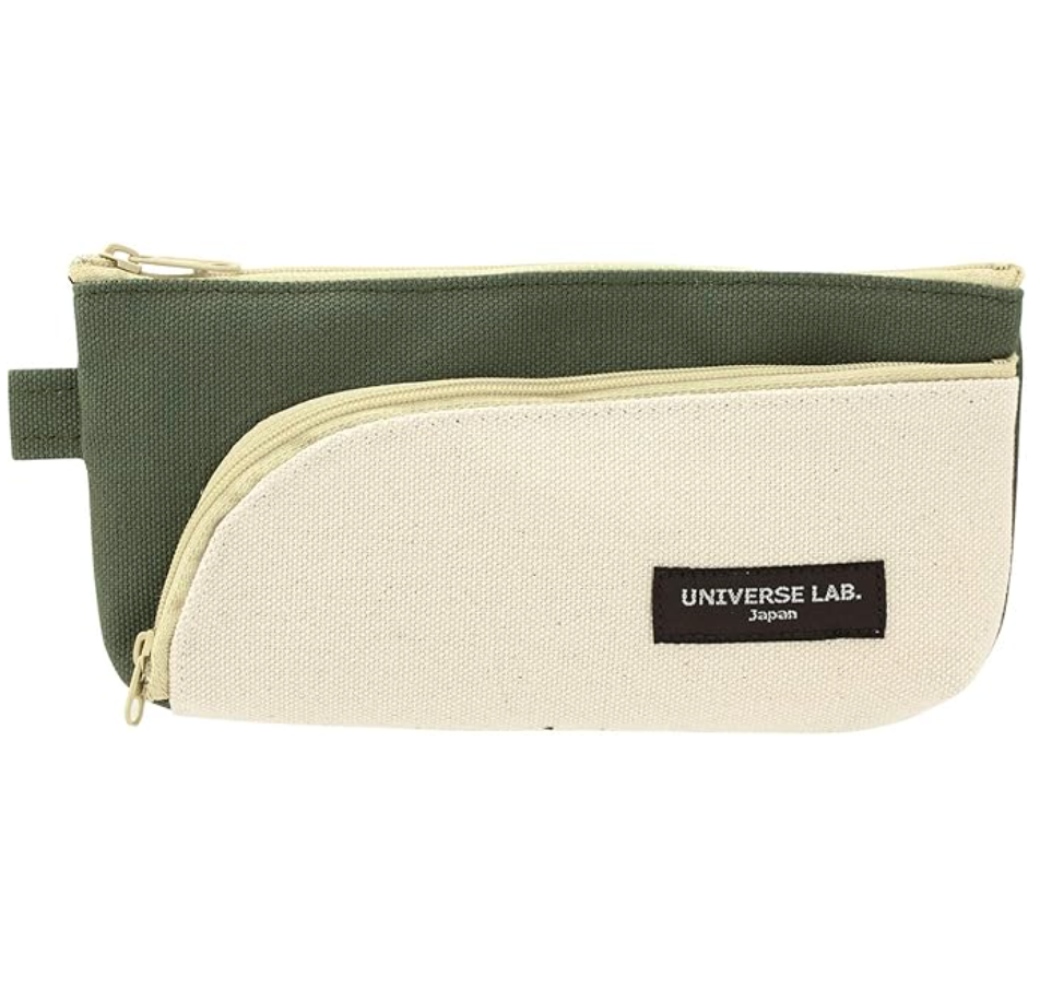 Tokyo Drawing Pin Pen Case Canvas Stream Type Khaki x Natural
