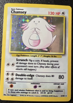 🌸 Chansey — 3/102 (Holo Rare)