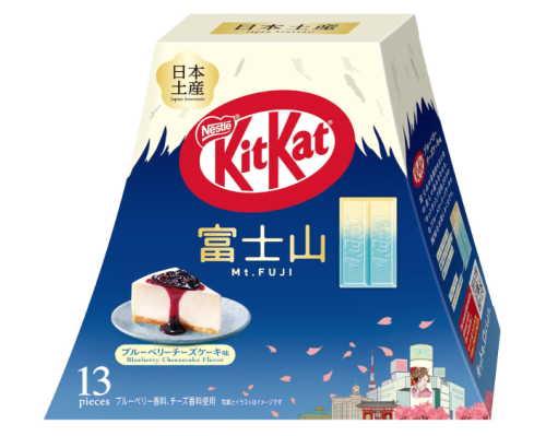 Nestlé Japan KitKat Blueberry Cheesecake Flavor – Fujiyama Pack (13 Pieces)