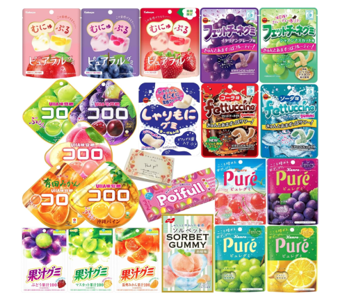 Popular Gummy Assortment for Children - 10 Varieties, Total 10 Pieces