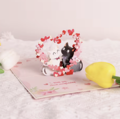 Valentine’s Day Kitten Card
