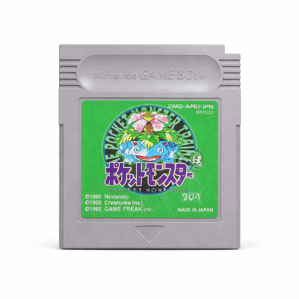Pokémon Green Version – Japanese Game Boy Cartridge