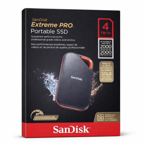 SanDisk Extreme PRO 4TB Portable SSD