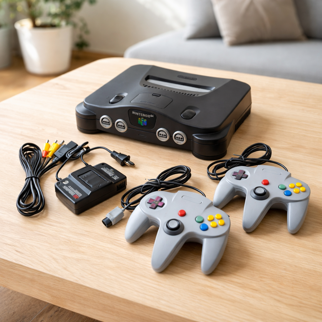N64 with 2 Controllers