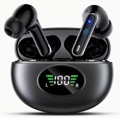 Bluetooth 5.4 Wireless Earbuds with LED Case
