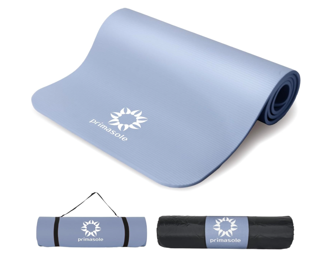 Yoga Mat Color: urban blue 10mm Thick Training Mat, Extra Thick, אנטibacterial, Wide Exercise Mat