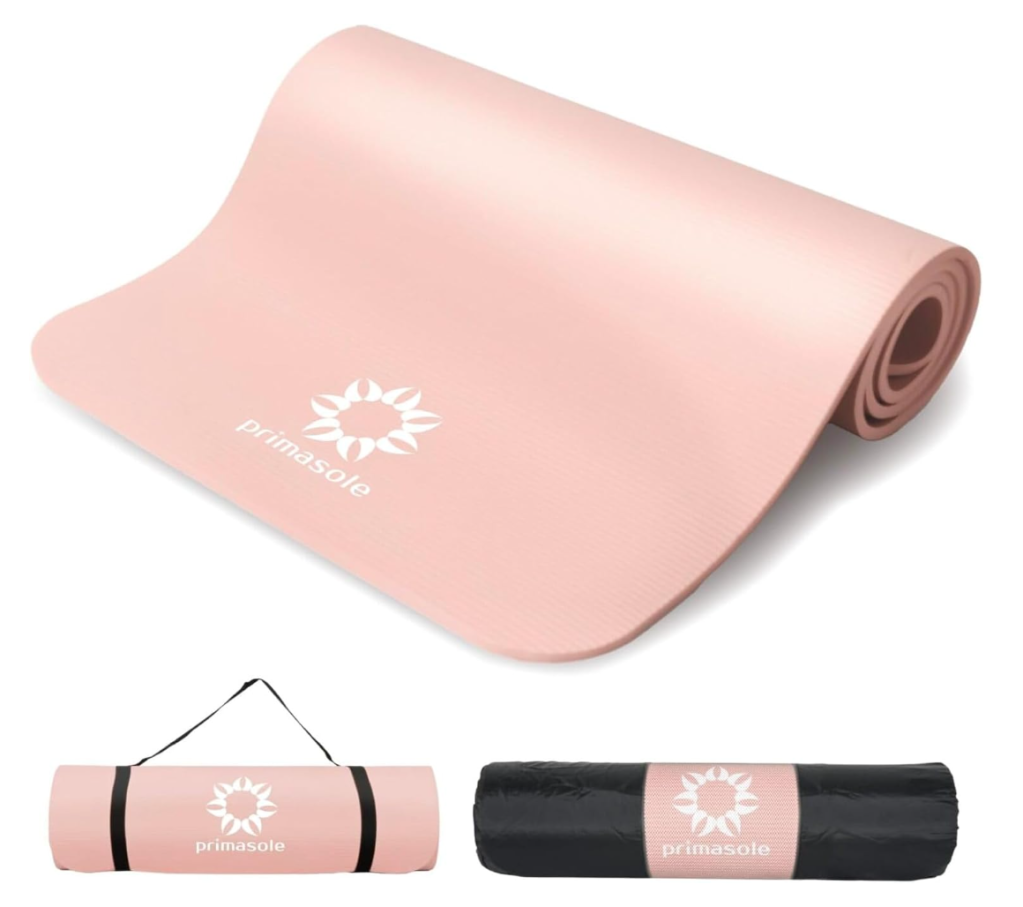 Yoga Mat 10mm Color: cherry pink Thick Training Mat, Extra Thick, אנטibacterial, Wide Exercise Mat