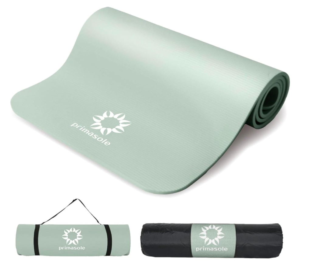 Yoga Mat 10mm Color: green (mint green) Thick Training Mat, Extra Thick, אנטibacterial, Wide Exercise Mat
