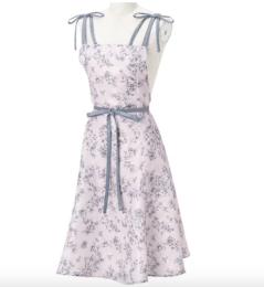 Belle Fleur Full Apron – Pink