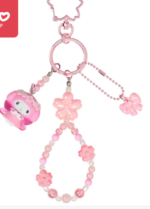 My Melody Beaded Keychain (Sakura)