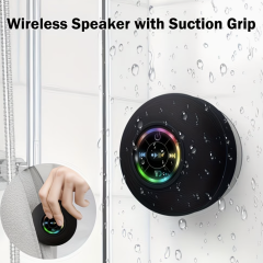 LED Waterproof Bathroom Bluetooth Speaker – USB Rechargeable