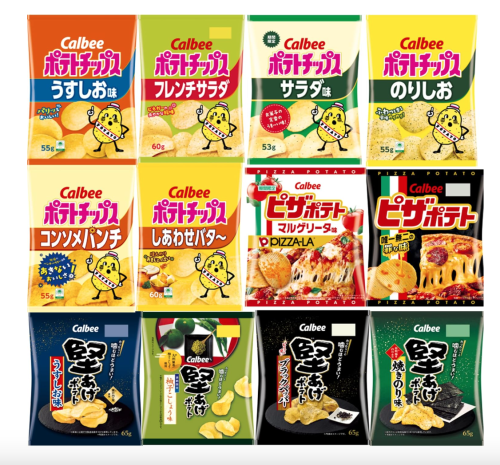 Calbee 8 sets Assorted Set Potato Chips🍿🤩