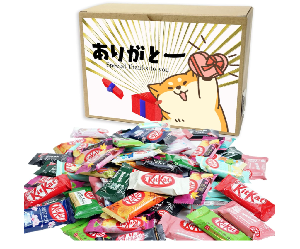 KitKat Mini Eating Comparison Set of 60, Thank You, Cute, Shiba Inu, Boxed, Gift