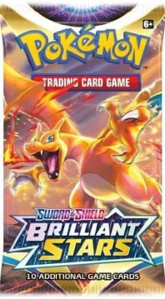 Pokémon TCG: Sword & Shield—Brilliant Stars Booster Pack (10 Cards Per Pack)