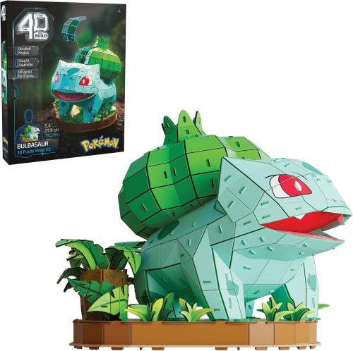 4D Build Pokémon Bulbasaur 3D Model Kit – 195-Piece Kanto Starter Figure