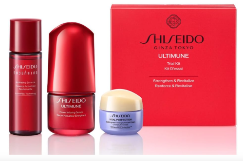 SHISEIDO Ginza Tokyo Ultimune Essential Kit　Serum 15mL / Lotion 30mL / Cream 15g