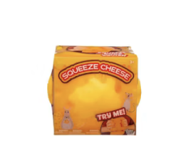 Square Shaped Block Cheese Squeeze Fidget Toy