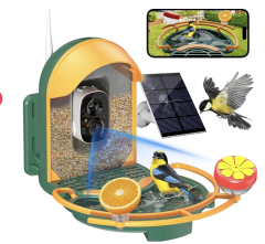 Solar Powered Bird Watching Feeder