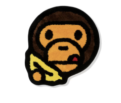 BAPE Baby Milo Face Banana Rug