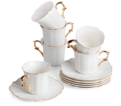 BTaT- Small Espresso Cups and Saucers