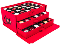 Christmas Ornament Storage Box with Dividers