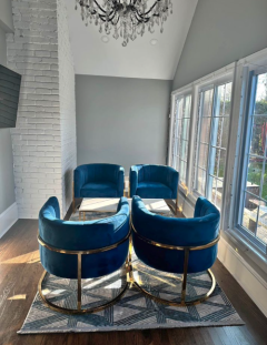 Upholstered Barrel Chair