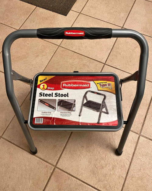 Rubbermaid Steel Foldable step stool Brand nee
