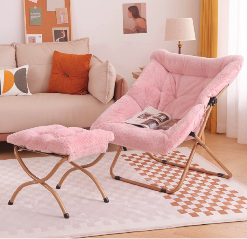 Tiita Saucer Chair with Ottoman