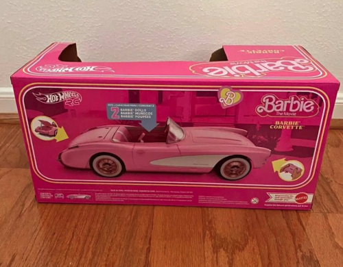 Barbie The Movie Hot Wheels RC Corvette Remote Control Car 2023 Mattel
