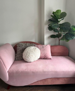 Pink sofa