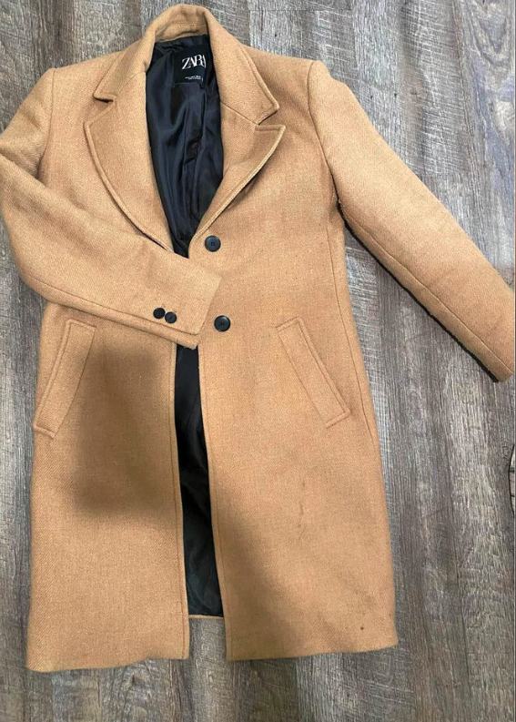 women's Zara long coat size M
