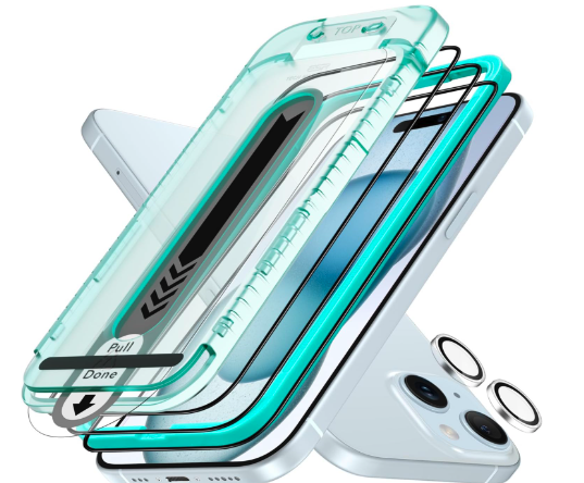 ESR 3+1 Pack Armorite Screen Protector Set for iPhone 15