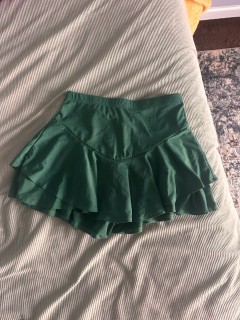 green skirt
