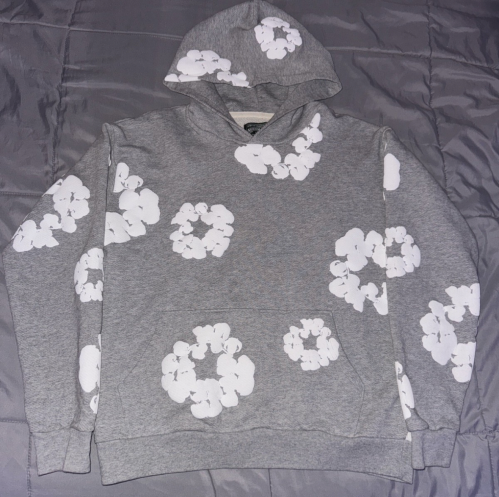 Denim Tears The Cotton Wreath Hoodie Grey Size