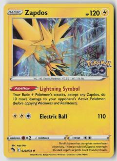 Zapdos 029/078 - Pokemon GO Holo - PTCG