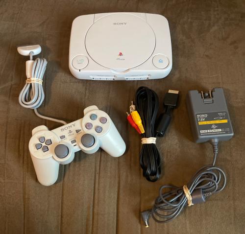 Official Sony PlayStation 1 PS1 Slim PSone Console Complete w Controller! ~ LQQK