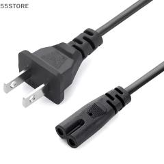 AC Power Cord 2 Prong Cable for PS 5 4 3 2 Slim XBOX PC Monitor Laptop TV PSV