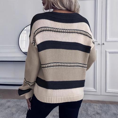 Loose-Fit Pullover Knitted Sweater For Women