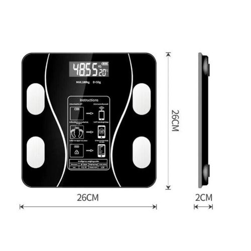 Body Fat Scale 180 Kg Bluetooth Smart BMI Digital Wireless Bathroom Scale