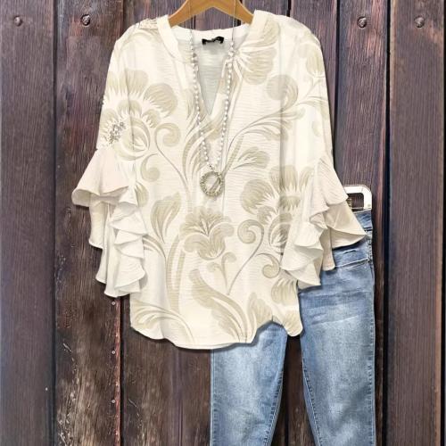 European And American-style Elegant Women's T-shirt