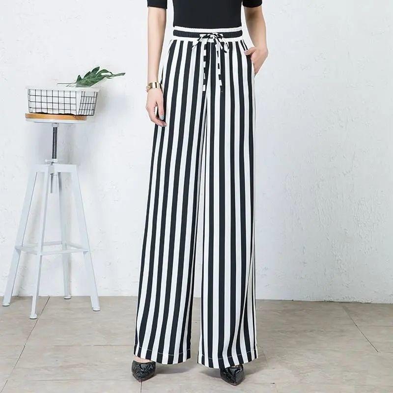 Lightweight Wide-leg Pants Women's Loose-fit