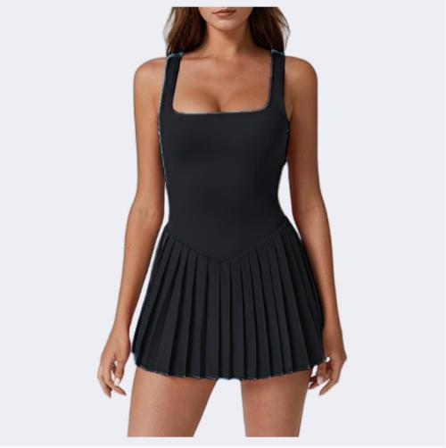 European And American-style Outdoor Sports Anti-exposure Quick-drying Breathable Yoga Pleated Tennis Skirt