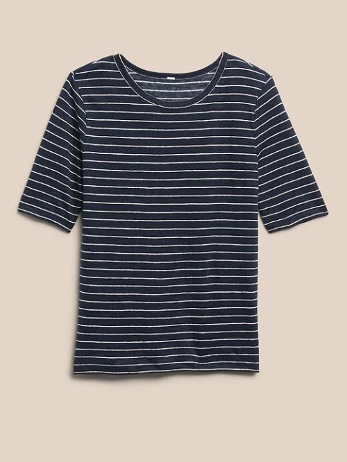 BANANA REPUBLIC Linen Elbow T-Shirt #812833